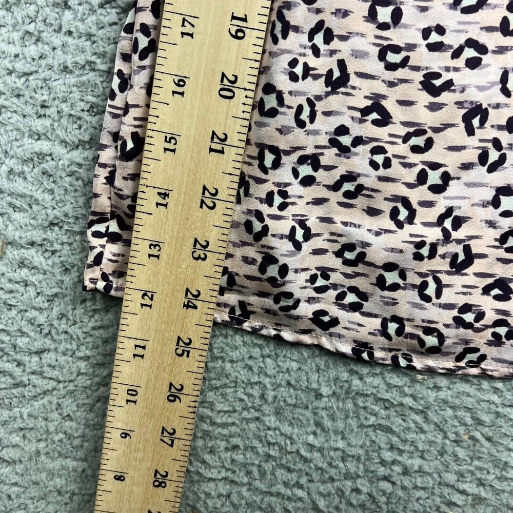 Avec Les Filles Sleeveless Top In Les Filles Pink Leopard Size Medium - Picture 2 of 7